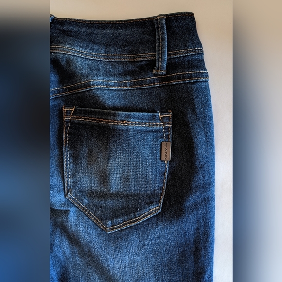 NWT, 1822 Denim Adrianna Dark Wash Stretchy Mid Rise Ankle Skinny Jeans. Sz 4 - Picture 6 of 11